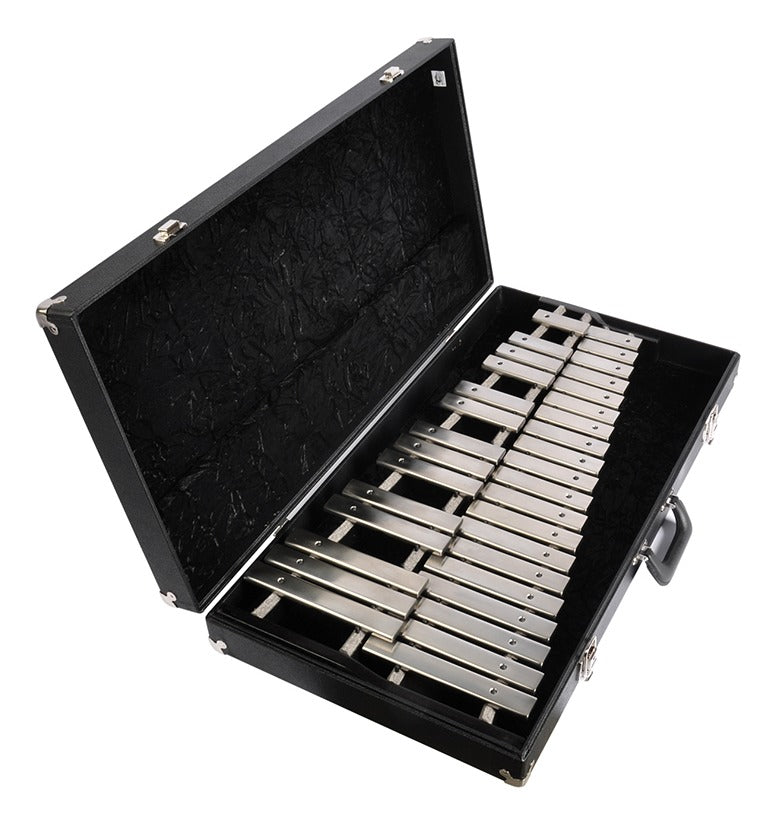 Adams Concert Bells (glockenspiel), 2.6 octave F to D, steel flattop bars in a fitted portable travel case
